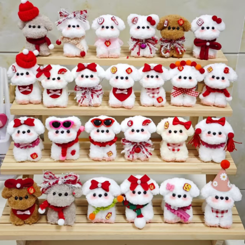 Thick Pipe Cleaners Craft Dog , Handmade Pipecleaners Dog Mini Cute Animal New Year Gift 