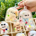 Pipe Cleaners Craft Dog Mini Handmade Pipecleaners Dog Transparent Dust-proof Bag Keychain