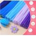 Blue Pipe Cleaners,500pcs in 5 Colors, Chenille Stems for Art and Craft Projects, Flower DIY Decorations