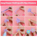 Blue Pipe Cleaners,500pcs in 5 Colors, Chenille Stems for Art and Craft Projects, Flower DIY Decorations