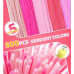 Pink Pipe Cleaners,500pcs in 5 Colors, Chenille Stems for Art and Craft Projects,Flower DIY Decorations