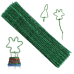 100 Pieces Pipe Cleaners Chenille Stem, Glitter Green Red Glod Silver Pipe Cleaners Set for Pipe Cleaners DIY Arts Crafts Decorations, Chenille Stems Pipe Cleaners