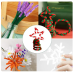 150 Pieces Christmas Pipe Cleaners Chenille Stem,50 White Craft Pipe Cleaners,50 Green Chenille Stems Pipe Cleaners, and 50 Red Pipe Cleaners for Arts and Crafts, Xmas Home Decoration