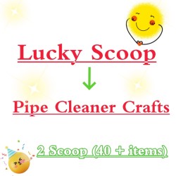 Lucky Scoop For Pipe Cleaner Crafts-Pack On Live -Multi Category--2 Scoops