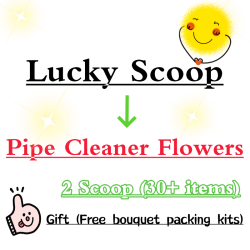 Lucky Scoop For Pipe Cleaner Flower Bouquet-Pack On Live -multi Category-2 Scoop
