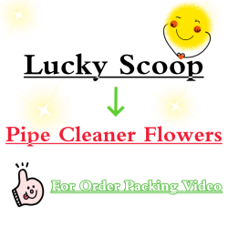 Lucky Scoop For Pipe Cleaner Flower Bouquet-Pack On Live -multi Category- Order Packing Video
