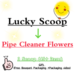 Lucky Scoop For Pipe Cleaner Flower Bouquet-Pack On Live -multi Category-3 Scoop