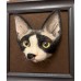 Head Pet Portraits Handmade 3D Dogs Wool Needle Felt Portraits with Wooden Frame | PetsMatter Solid&Bicolor 
