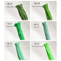 500 PCS Pipe Cleaners Chenille Stems Fuzzy Stick Twisting Stick DIY Art Craft Supplies Bending Wires for Kids School Education Adults Floral Arrangement