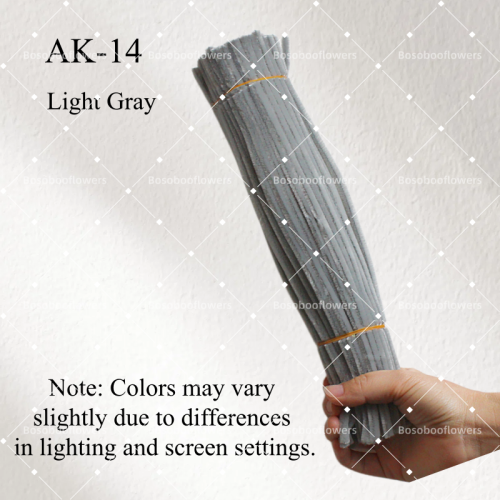 AK-14 Light Gray Pipe Cleaners Chenille Stems Fuzzy Stick Twisting Stick DIY Art Craft Supplies Bending Wires for Kids School Education Adults Floral Arrangement AK-14 Light Gray Pipe Cleaners Chenille Stems Fuzzy Stick Twisting Stick DIY Art Craft Supplies Bending Wires for Kids School Education Adults Floral Arrangement