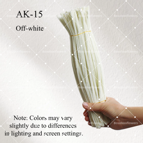 AK-15 Off-white Pipe Cleaners Chenille Stems Fuzzy Stick Twisting Stick DIY Art Craft Supplies Bending Wires for Kids School Education Adults Floral Arrangement AK-15 Off-white Pipe Cleaners Chenille Stems Fuzzy Stick Twisting Stick DIY Art Craft Supplies Bending Wires for Kids School Education Adults Floral Arrangement