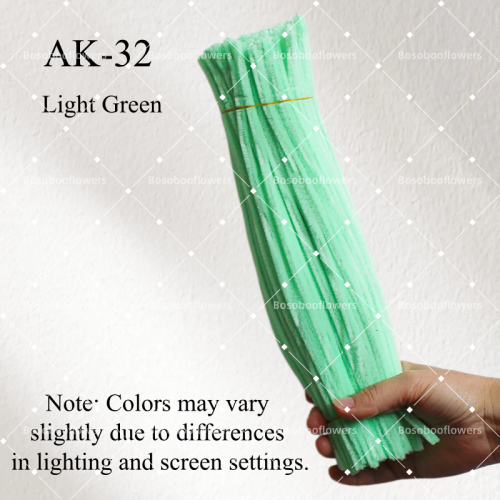 AK-32 Light Green Pipe Cleaners Chenille Stems Fuzzy Stick Twisting Stick DIY Art Craft Supplies Bending Wires for Kids School Education Adults Floral Arrangement AK-32 Light Green Pipe Cleaners Chenille Stems Fuzzy Stick Twisting Stick DIY Art Craft Supplies Bending Wires for Kids School Education Adults Floral Arrangement