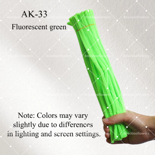 AK-33 Fluorescent Green Pipe Cleaners Chenille Stems Fuzzy Stick Twisting Stick DIY Art Craft Supplies Bending Wires for Kids School Education Adults Floral Arrangement AK-33 Fluorescent Green Pipe Cleaners Chenille Stems Fuzzy Stick Twisting Stick DIY Art Craft Supplies Bending Wires for Kids School Education Adults Floral Arrangement