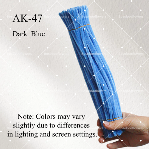 AK-47 Dark Blue Pipe Cleaners Chenille Stems Fuzzy Stick Twisting Stick DIY Art Craft Supplies Bending Wires for Kids School Education Adults Floral Arrangement AK-47 Dark Blue Pipe Cleaners Chenille Stems Fuzzy Stick Twisting Stick DIY Art Craft Supplies Bending Wires for Kids School Education Adults Floral Arrangement