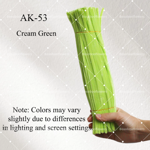 AK-53 Cream Green Pipe Cleaners Chenille Stems Fuzzy Stick Twisting Stick DIY Art Craft Supplies Bending Wires for Kids School Education Adults Floral Arrangement AK-53 Cream Green Pipe Cleaners Chenille Stems Fuzzy Stick Twisting Stick DIY Art Craft Supplies Bending Wires for Kids School Education Adults Floral Arrangement