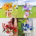 AK-17 Rose Red Pipe Cleaners Chenille Stems Fuzzy Stick Twisting Stick DIY Art Craft Supplies Bending Wires for Kids School Education Adults Floral Arrangement