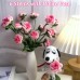 Handmade Rose Bouquet for Women’s Day | 6 Stems with Vase