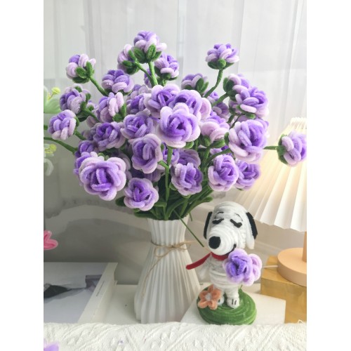 Exactly Same Rose Making Kits As Tiktok Live Streaming Fuzzy Pipe Cleaner Chenille Stems DIY Craft Supplies 