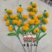 20 PCS * Handmade Pipe Cleaner Persimmon Green Leaves Artificial Simulation Flower Indoor Home Desktop Party Wedding Decor