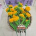 20 PCS * Handmade Pipe Cleaner Persimmon Green Leaves Artificial Simulation Flower Indoor Home Desktop Party Wedding Decor