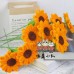 170 PCS * Pipe Cleaner Chenille Stems Handmade Sunflower Making Kit DIY Art Flower Bouquet Craft Set Hot Glue Sticks Tape 170 PCS * Pipe Cleaner Chenille Stems Handmade Sunflower Making Kit DIY Art Flower Bouquet Craft Set Hot Glue Sticks Tape
