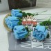 20 PCS * Handmade Pipe Cleaner Rose Flower Green Leaves Artificial Simulation Flower Indoor Home Desktop Party Wedding Decor 