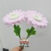 10 PCS * Handmade Pipe Cleaner Gerbera Flowers Artificial Simulation Flower Indoor Home Desktop Party Wedding Decor