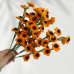 30 PCS * Handmade Pipe Cleaner Golden 6 Daisy Flowers Artificial Simulation Flower Indoor Home Desktop Party Wedding Decor