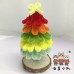 2 PCS * Handmade Pipe Cleaner Multi-color Mini Christmas Tree Artificial Simulation Indoor Home Desktop Party Christmas Decor 