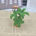 2PCS  * Handmade Pipe Cleaner Green Money Tree Potted Plant Artificial Simulation Indoor Home Desktop Party Wedding Decor 