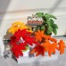 4 PCS * Handmade Pipe Cleaner Maple Leaves Potted Plant Artificial Simulation Indoor Home Desktop Party Wedding Decor 