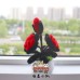 4PCS * Handmade Pipe Cleaner Gradient Color Rose Flower Green Leaves Potted Plant Artificial Simulation Flowers Indoor Home Desktop Party Wedding Decor 