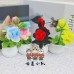 24 PCS * Pipe Cleaner Chenille Stems Handmade Rose Flowers Potted Plant Making Kit DIY Art Flower Bouquet Craft Set