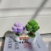 4 PCS * Handmade Pipe Cleaner Green Money Tree Artificial Simulation Flowers Indoor Home Desktop Party Wedding Decor 