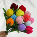 10 PCS * Handmade Pipe Cleaner Fat Tulip Flower Green Leaves Artificial Simulation Flower Indoor Home Desktop Party Wedding Decor 10 PCS * Handmade Pipe Cleaner Fat Tulip Flower Green Leaves Artificial Simulation Flower Indoor Home Desktop Party Wedding Decor