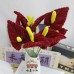30 PCS * Handmade Pipe Cleaner Anthurium Flower Artificial Simulation Flower Indoor Home Desktop Party Wedding Decor