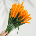 150 PCS * Handmade Pipe Cleaner Ear of Wheat Green Leaves Artificial Simulation Flower Indoor Home Desktop Party Wedding Decor