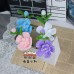 130 PCS * Pipe Cleaner Chenille Stems Handmade Camellia Flower Making Kit DIY Art Flower Bouquet Craft Set Hot Glue Sticks Tape 