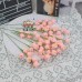 20 PCS * Handmade Pipe Cleaner Pink Lily of the Valley Artificial Simulation Flower Indoor Home Desktop Party Wedding Decor