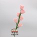 20 PCS * Handmade Pipe Cleaner Pink Lily of the Valley Artificial Simulation Flower Indoor Home Desktop Party Wedding Decor