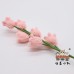 20 PCS * Handmade Pipe Cleaner Pink Lily of the Valley Artificial Simulation Flower Indoor Home Desktop Party Wedding Decor