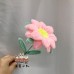 8 PCS * Handmade Pipe Cleaner 12 cm Sunflower Green Leaves Artificial Simulation Flower Indoor Home Desktop Party Wedding Decor