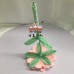8 PCS * Handmade Pipe Cleaner 12 cm Sunflower Green Leaves Artificial Simulation Flower Indoor Home Desktop Party Wedding Decor