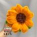 8 PCS * Handmade Pipe Cleaner 12 cm Sunflower Green Leaves Artificial Simulation Flower Indoor Home Desktop Party Wedding Decor