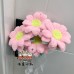 8 PCS * Handmade Pipe Cleaner 12 cm Sunflower Green Leaves Artificial Simulation Flower Indoor Home Desktop Party Wedding Decor