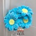 8 PCS * Handmade Pipe Cleaner 12 cm Sunflower Green Leaves Artificial Simulation Flower Indoor Home Desktop Party Wedding Decor