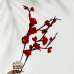 10 PCS * Handmade Pipe Cleaner Red Plum Blossom Artificial Simulation Flower Indoor Home Desktop Party Wedding Decor