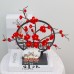 100 PCS * Pipe Cleaner Chenille Stems Red Plum Blossom Making Kit DIY Art Flower Bouquet Craft Set