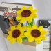 90 PCS * Pipe Cleaner Chenille Stems Handmade Sunflower Making Kit DIY Art Flower Bouquet Craft Set Hot Glue Sticks Tape 