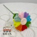 20 PCS * Handmade Pipe Cleaner Multicolor Sunflower Green Leaves Artificial Simulation Flower Indoor Home Desktop Party Wedding Decor 